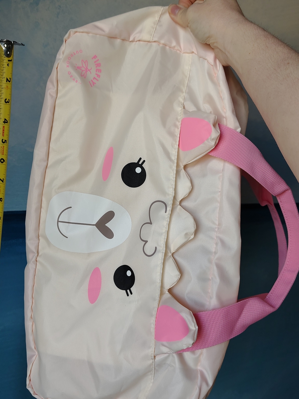 Firefly Outdoor Gear Llama Duffel Bag – Cream & Pink – Excellent Condition - Picture 2 of 9